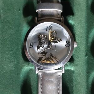 Disney Princess Beauty & the Beast Belle Books Mrs. Potts Watch w/ Metal Tin